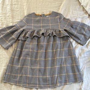 Zara houndstooth girls dress